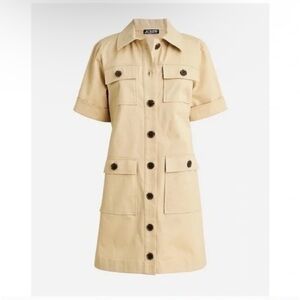 NWT J. Crew Women's Tan Utility Jacket Dress